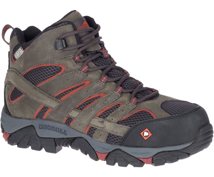 Buty Merrell Moab Vertex Mid Wasserdicht Comp Toe - Buty Robocze Męskie Merrell - Zielone/Czarne [CY